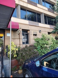 There was only 2 cars in the parking lot. I assume it belonged to the 2 people who working at the hotel.  The property looked dirty, dangerous and deserted.