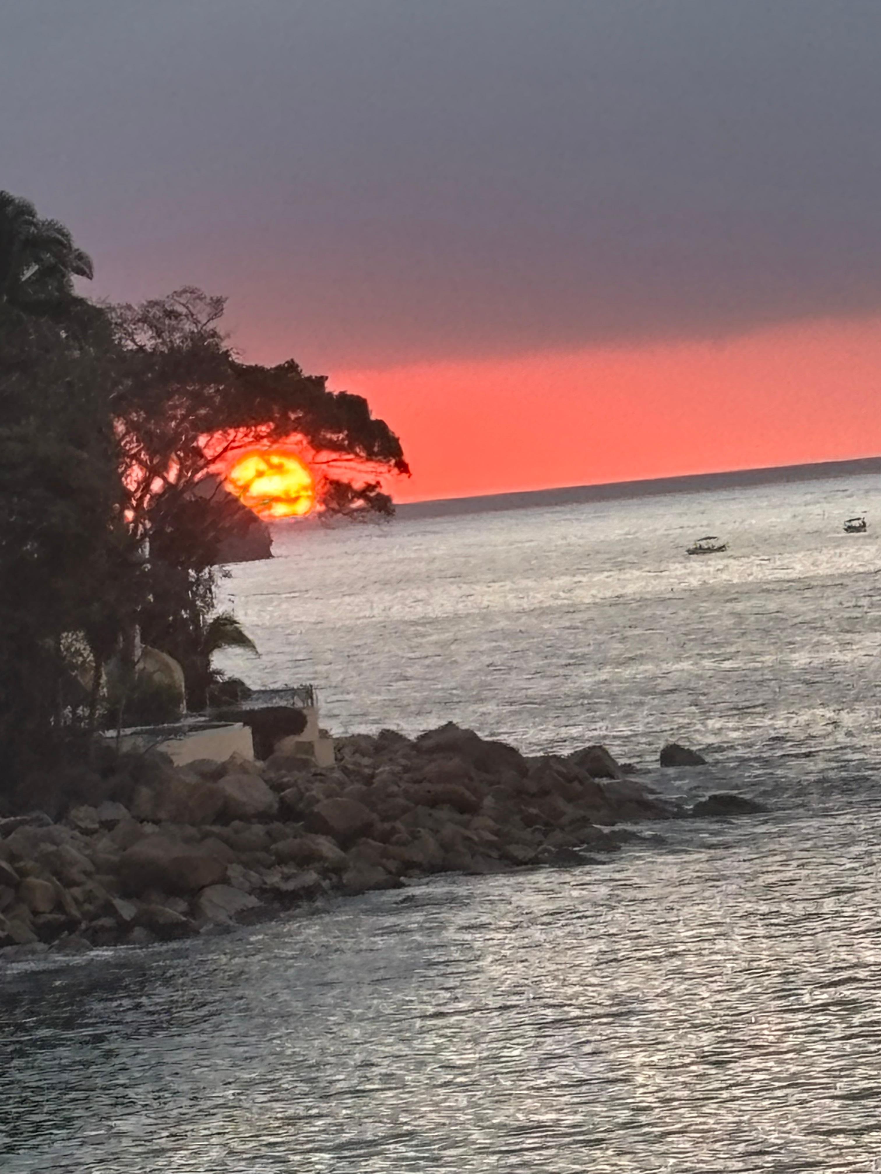 Sunset from our balcony