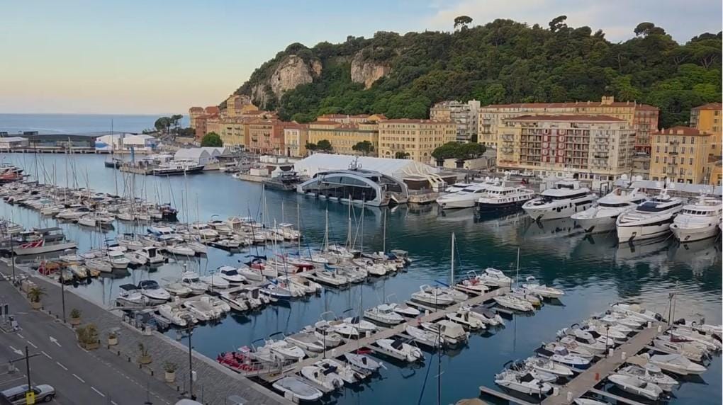 Looking out towards the Mediterranean.