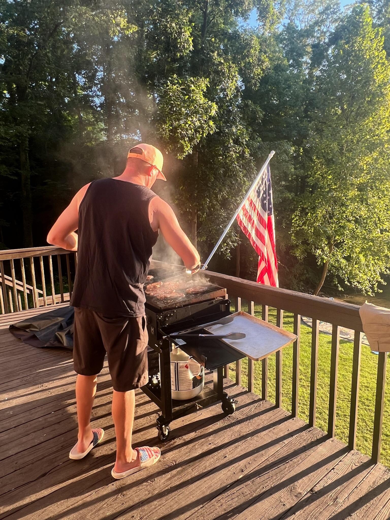 A flat top grill for amazing dinners! 