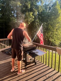 A flat top grill for amazing dinners!