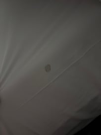 Burn hole in bedding