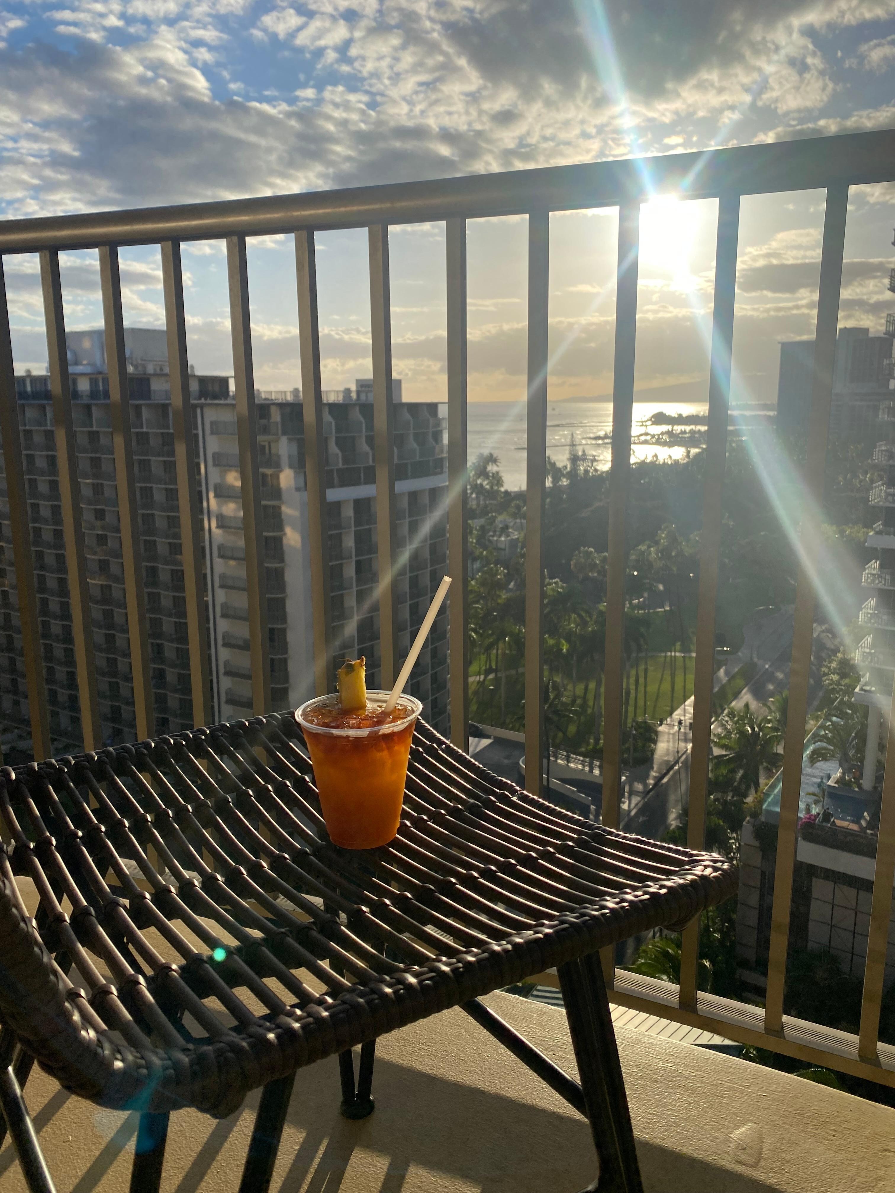 The view from the room.