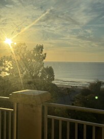 Sunrise view from deck of unit.