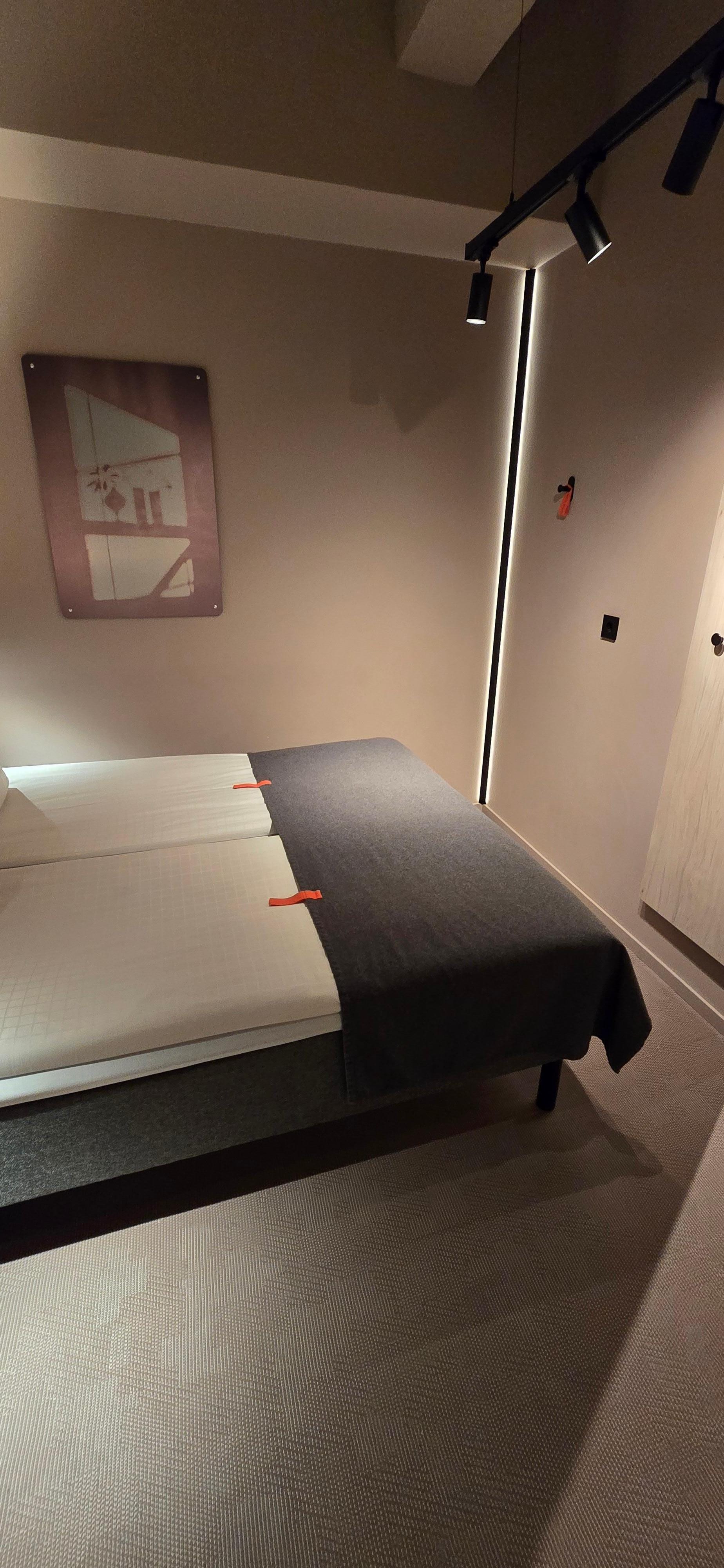 Double, windowless room