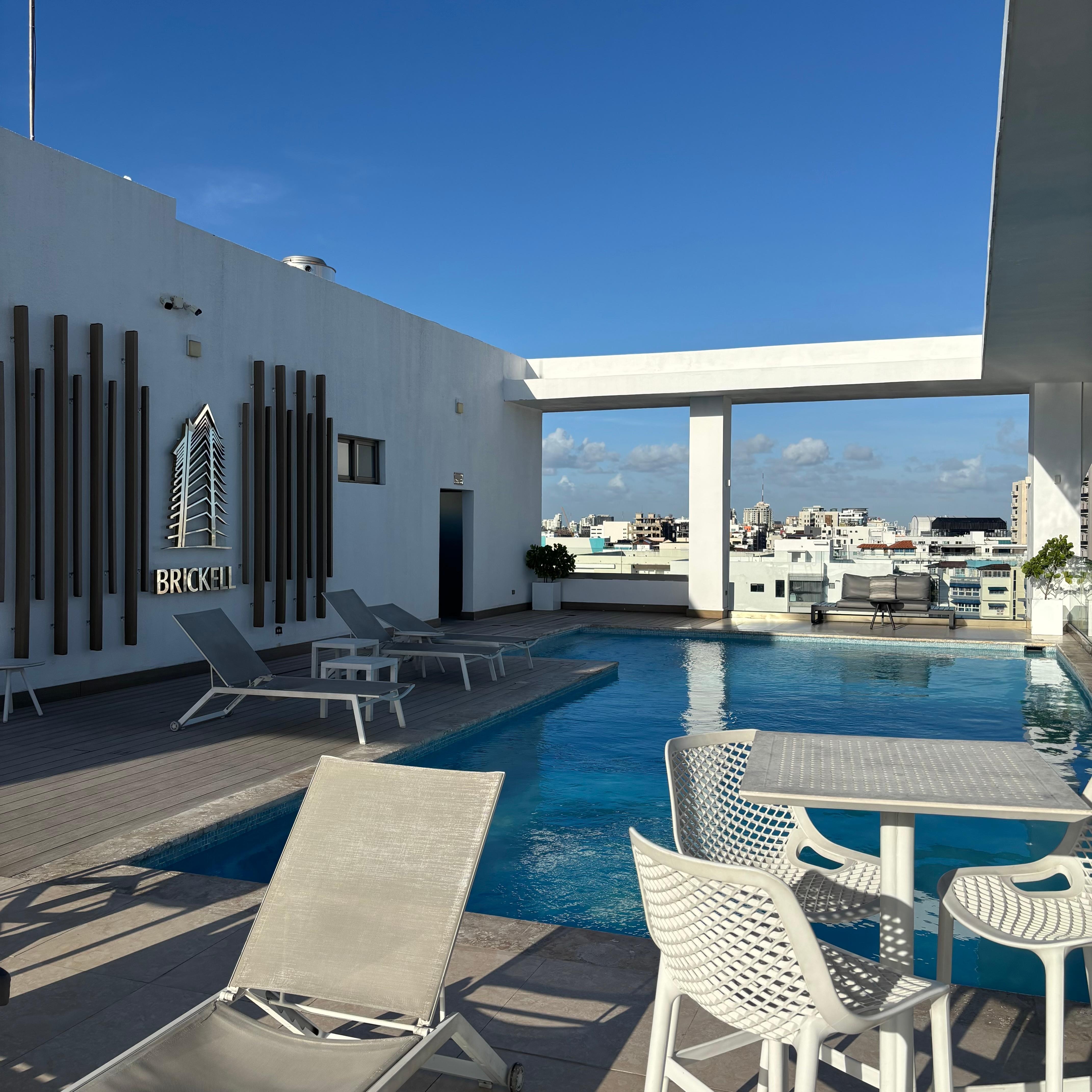 La piscina es muy linda 