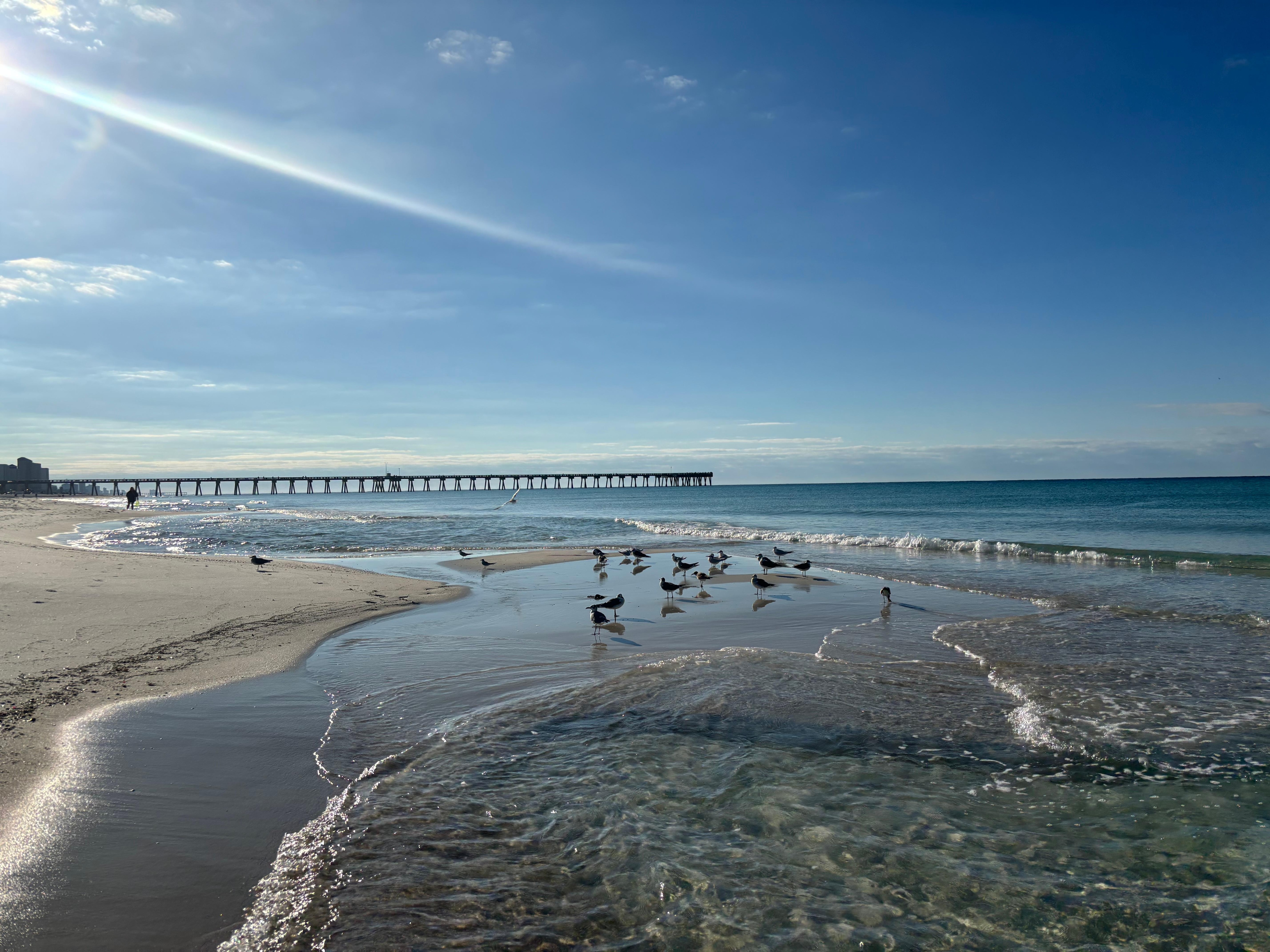Pier view from the balcony. 