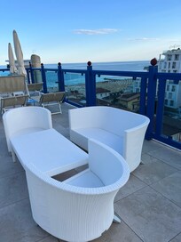 Dachterrasse mit Traumblick über Jesolo