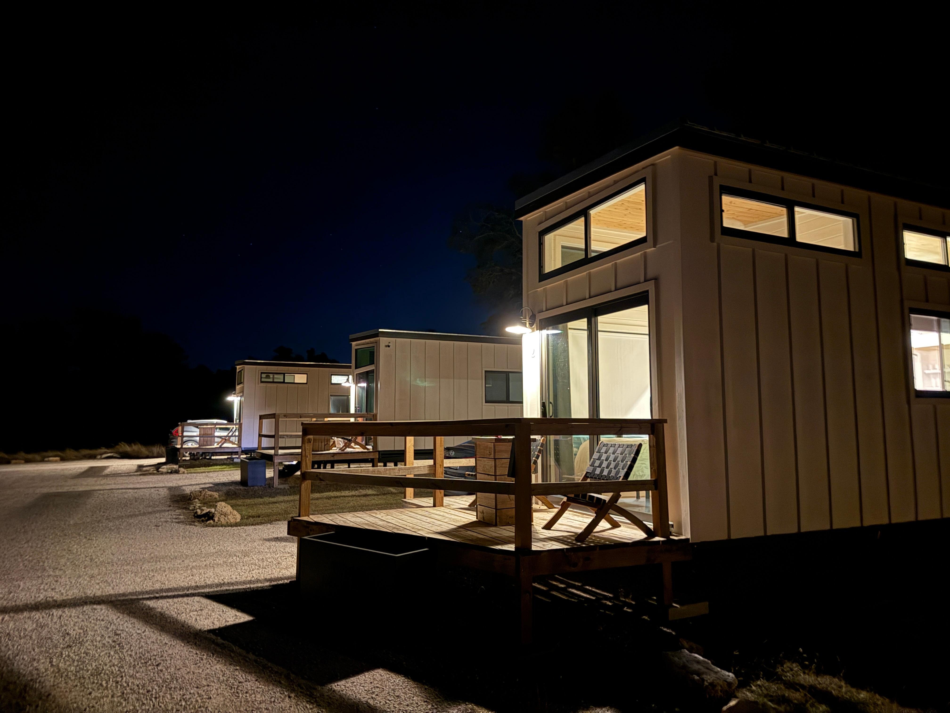 Rolling back in at night. Welcoming. 