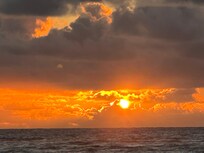 Watched the sunrise each day at the beach with our coffee.