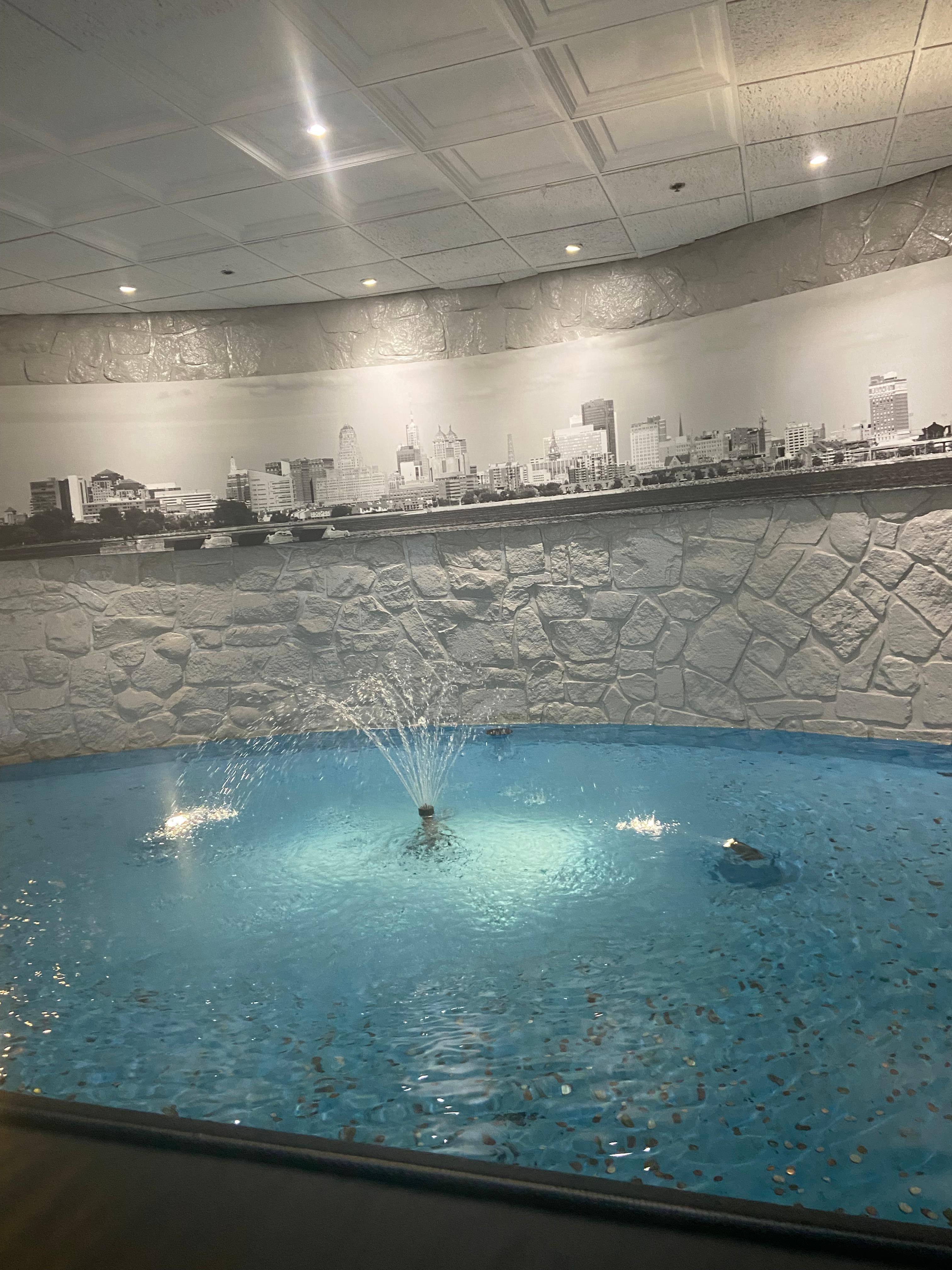 Fountain at the entrance 