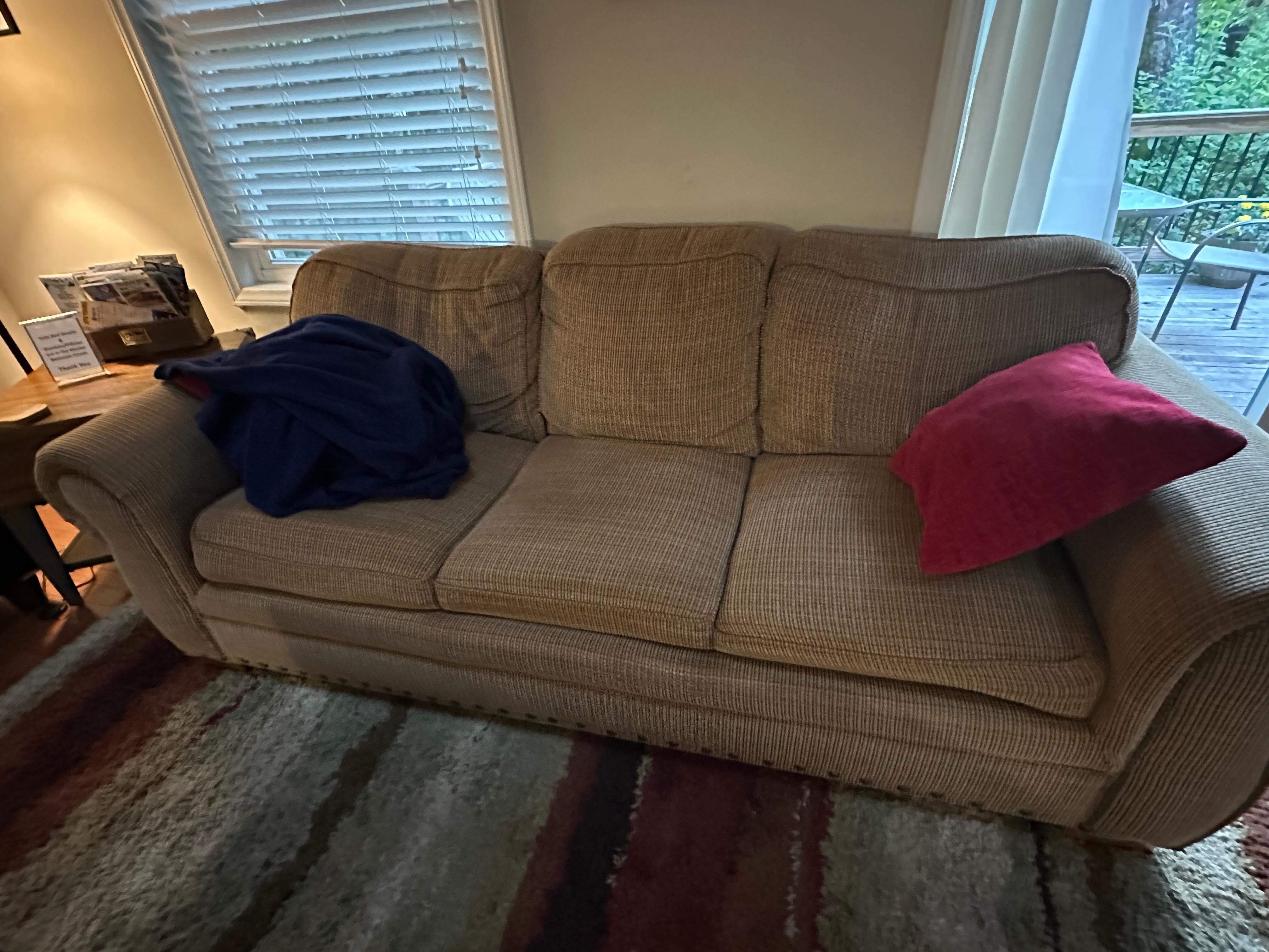Worn out couch cushions 