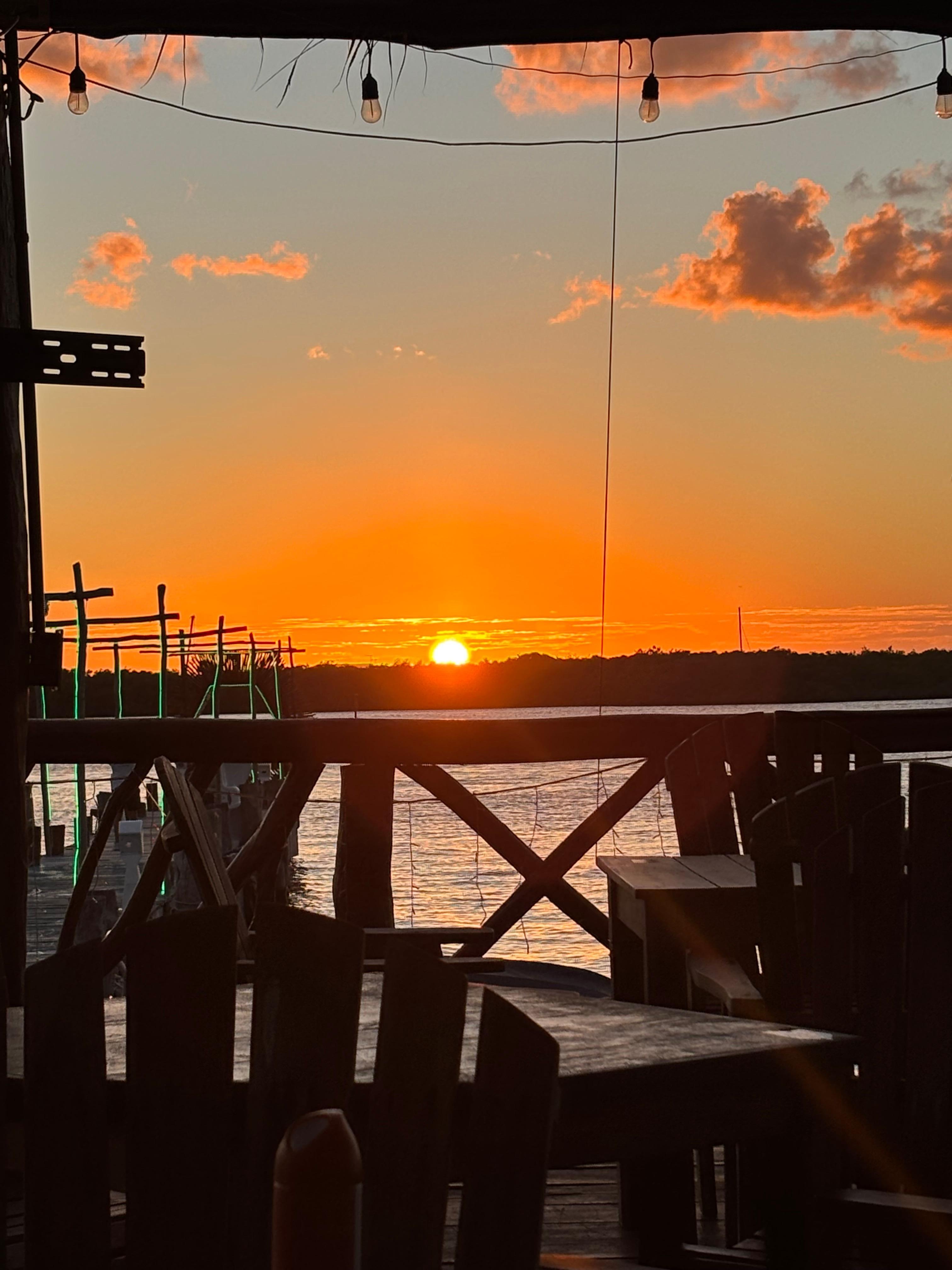 Sunsets are amazing on the island!