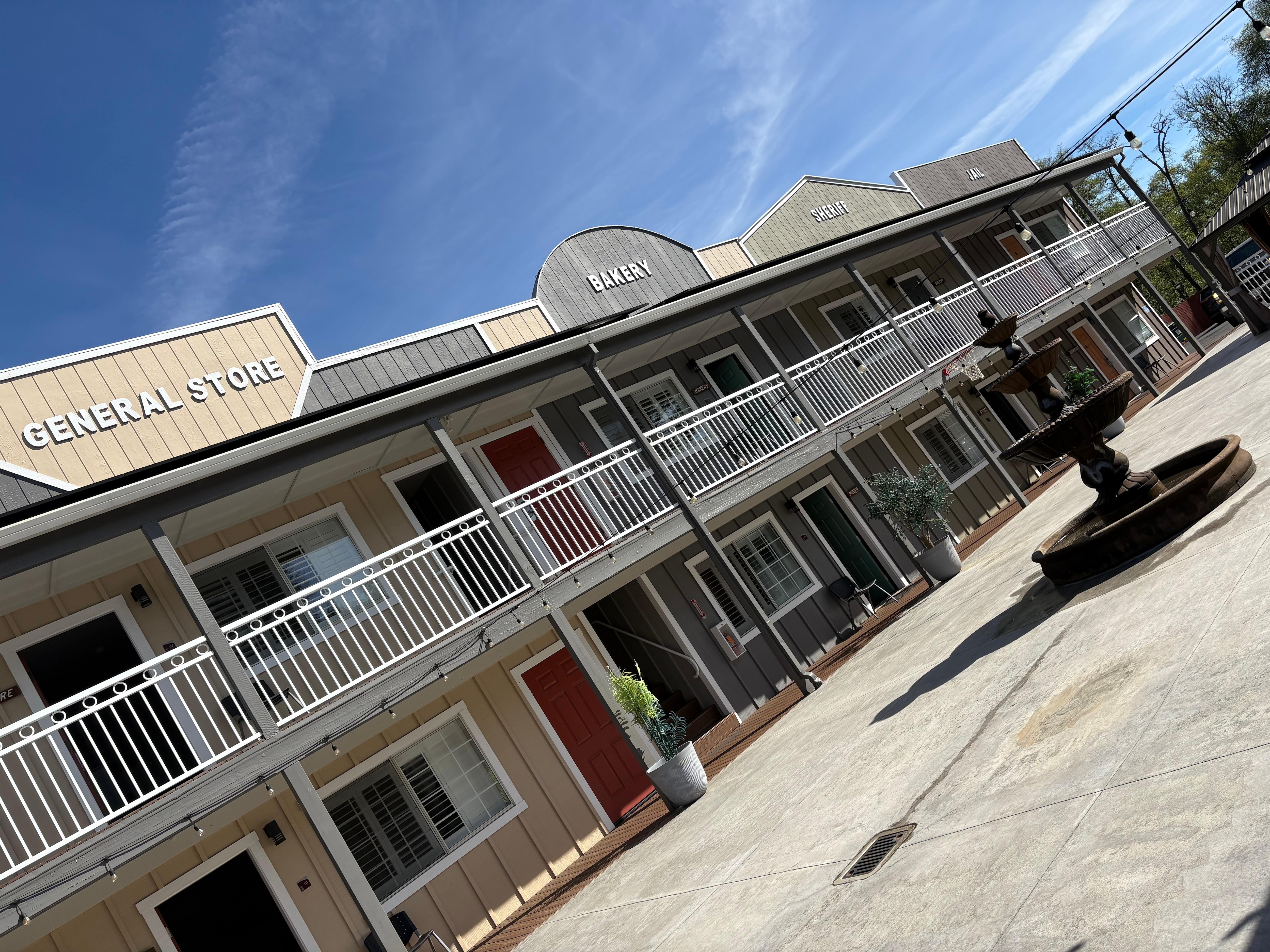 Outside area from bottom view 