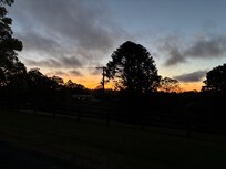 Sunset on nearby Burgum Rd