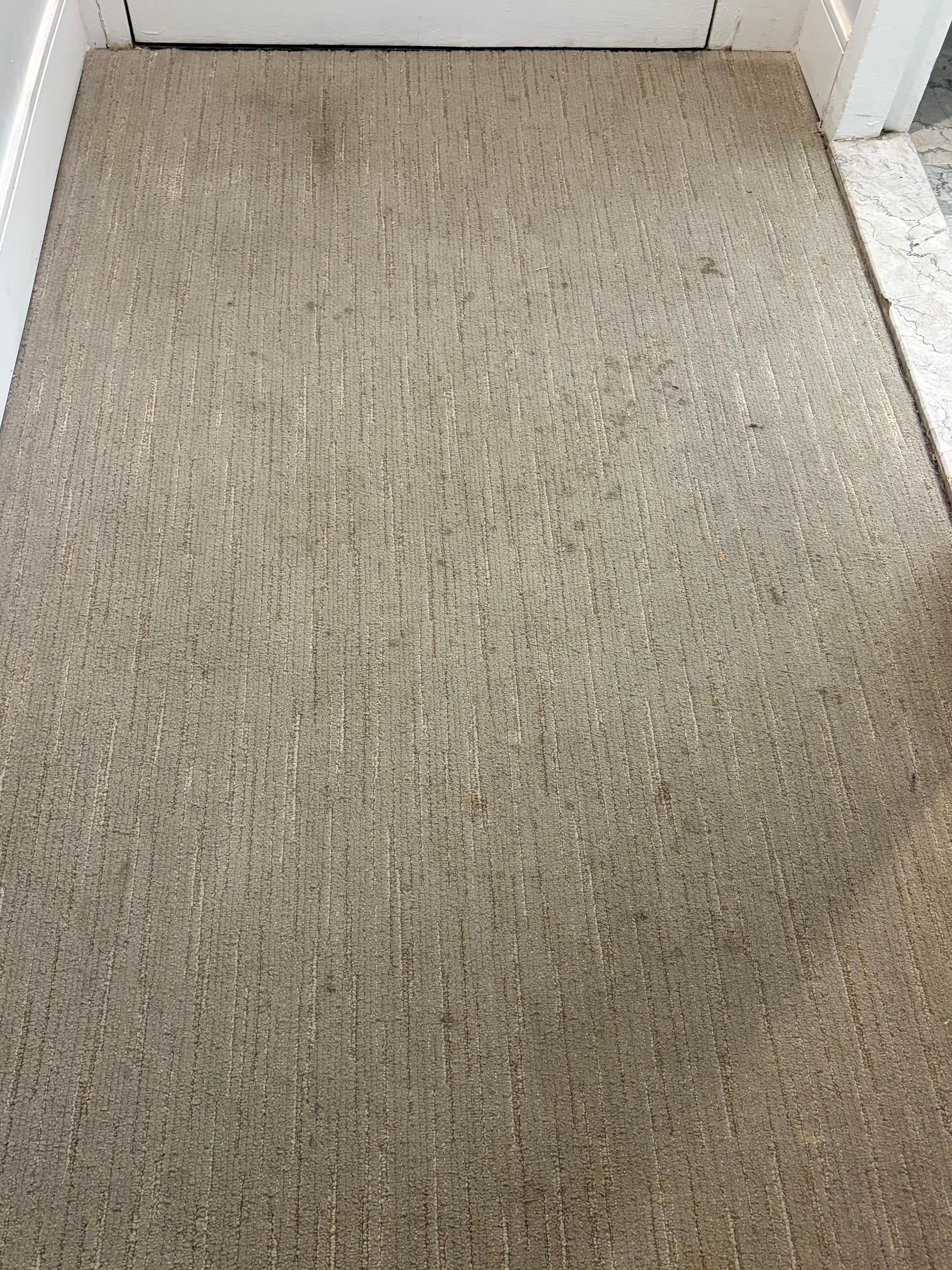 Stains as we walked in 