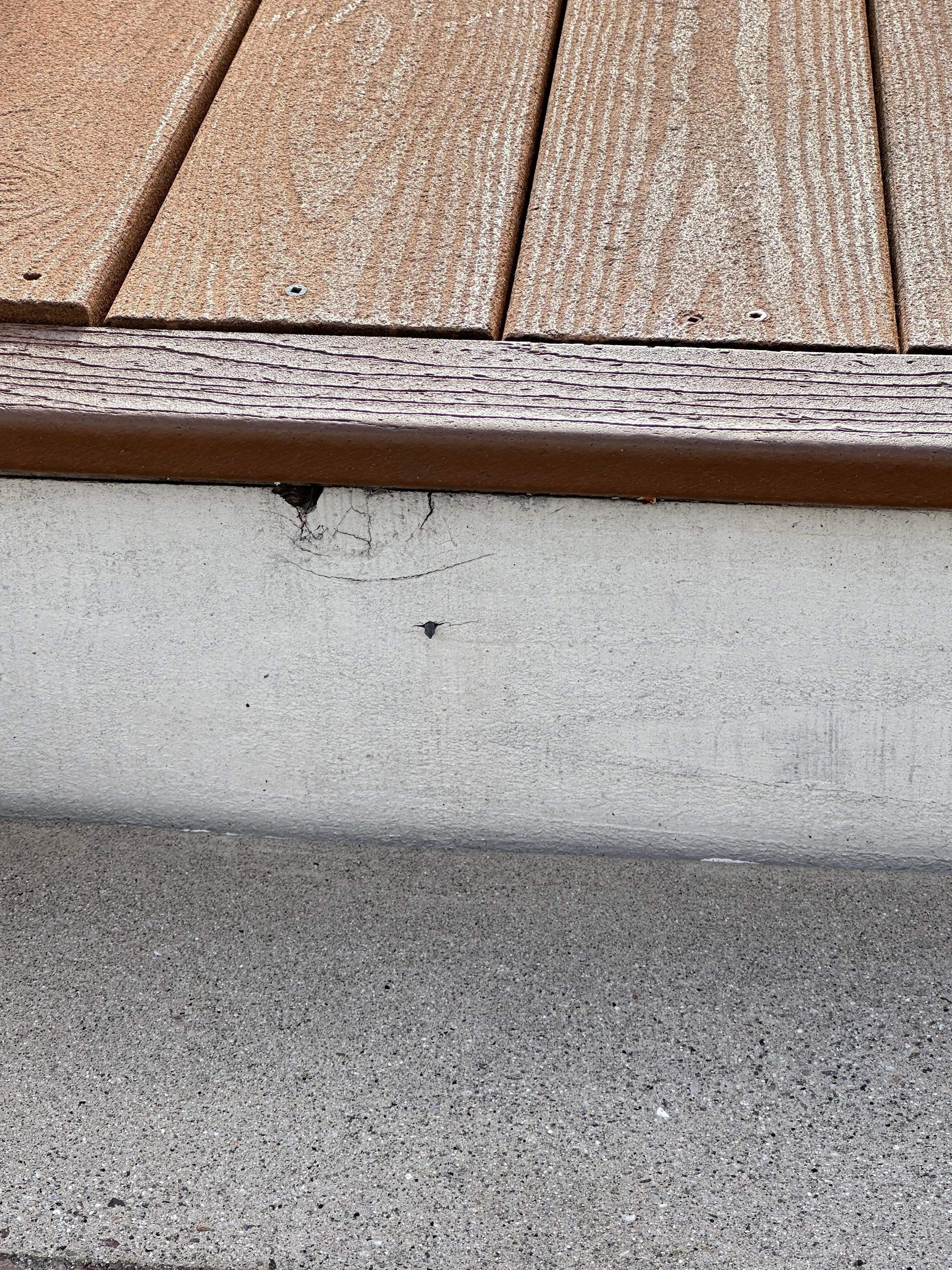 Nail sticking out of stairs