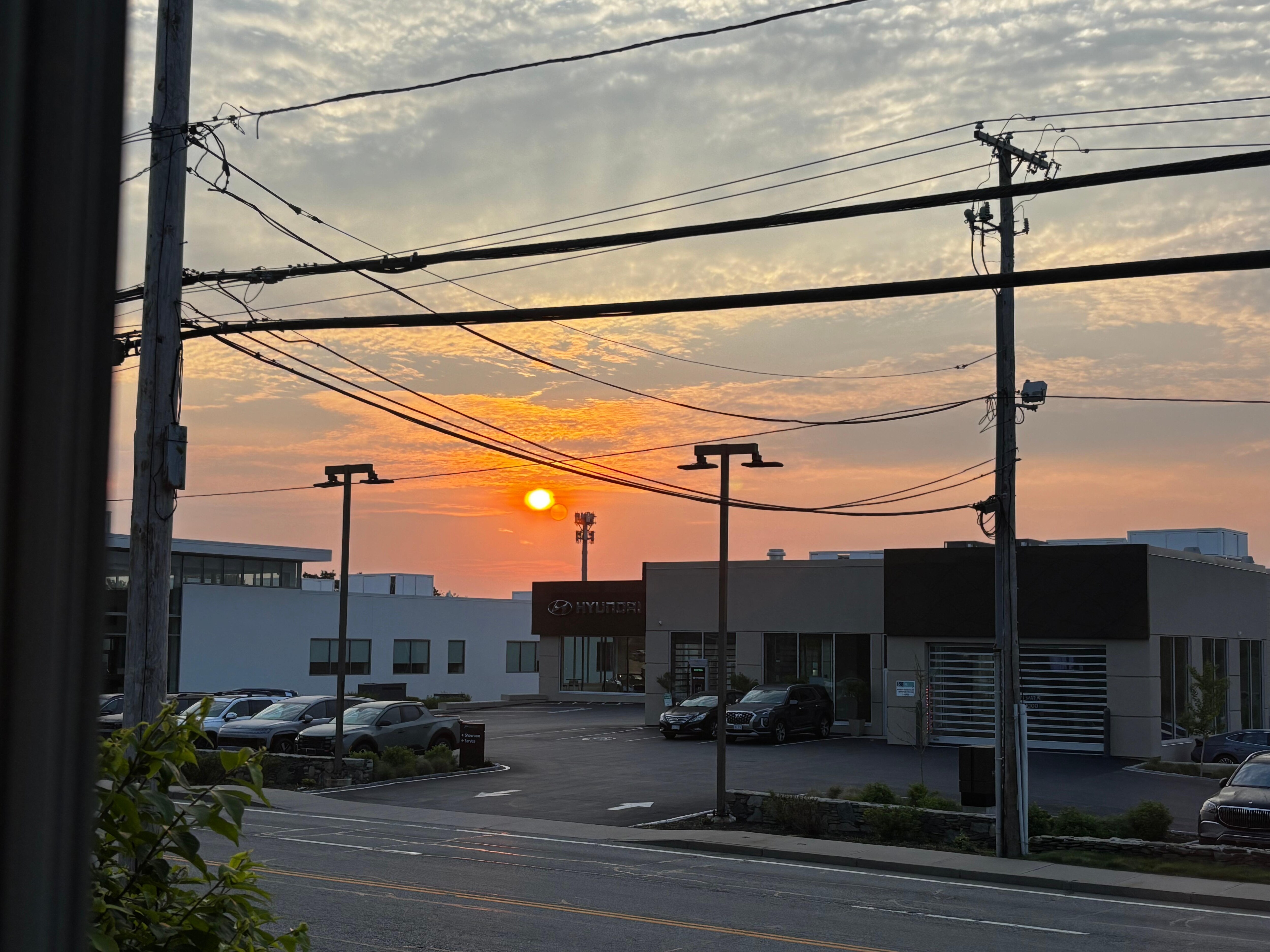 Sunrise from the porch