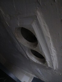 Holes to open electric areas.