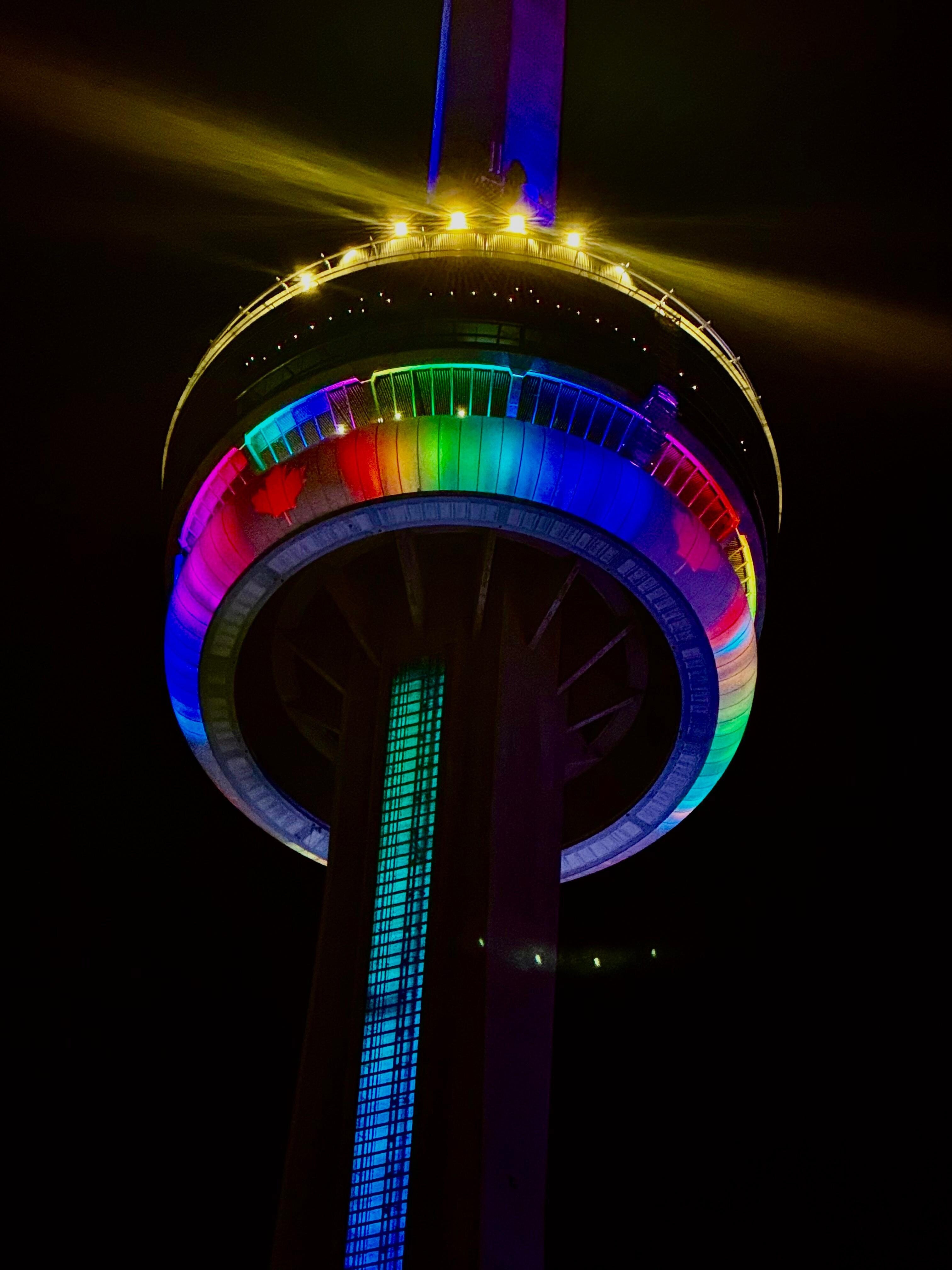 Udsigt fra balkon mod CN Tower