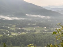 Early evening after a rainstorm we watched the clouds settle in.