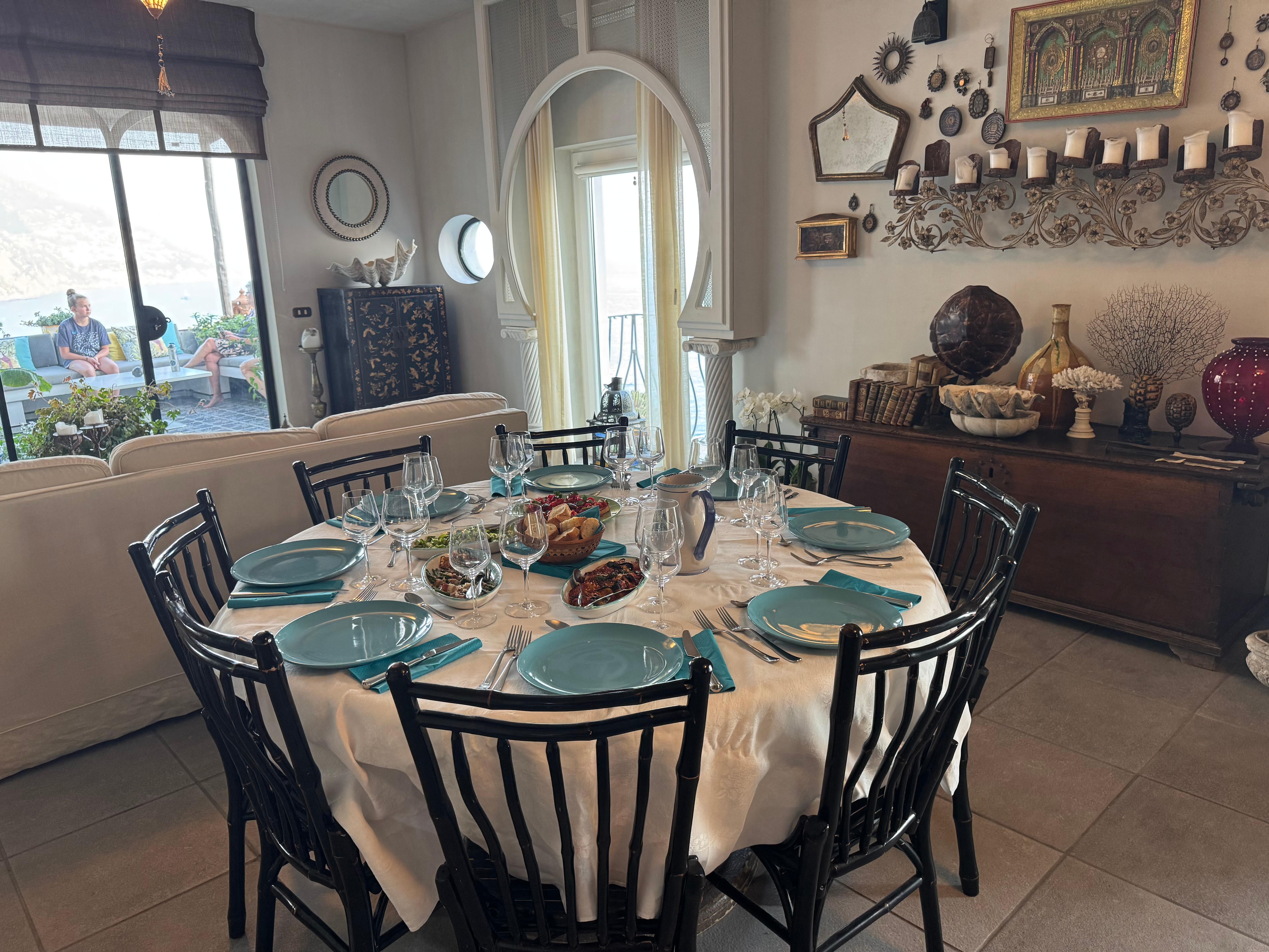 Dinner with Clementina’s amazing cooking