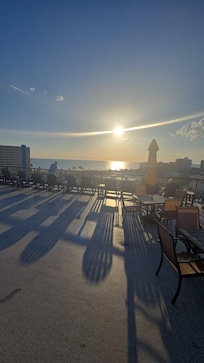 Amazing view from the roof top bar and pool!