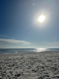Enjoying the sandy beach!