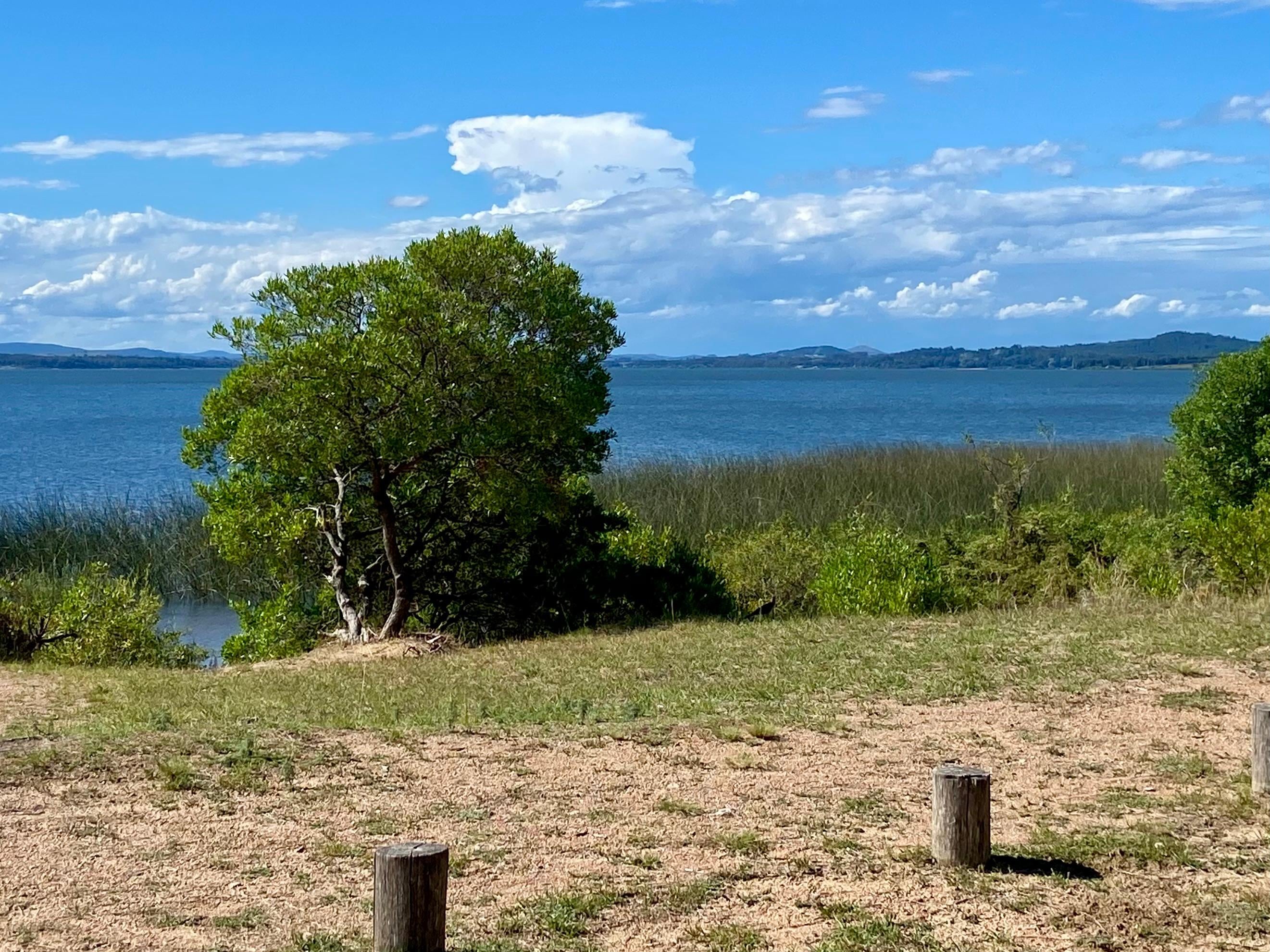 Lake just a block away