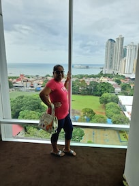 The northern view from the 9th floor corridor
