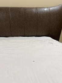 Torn bedsheet