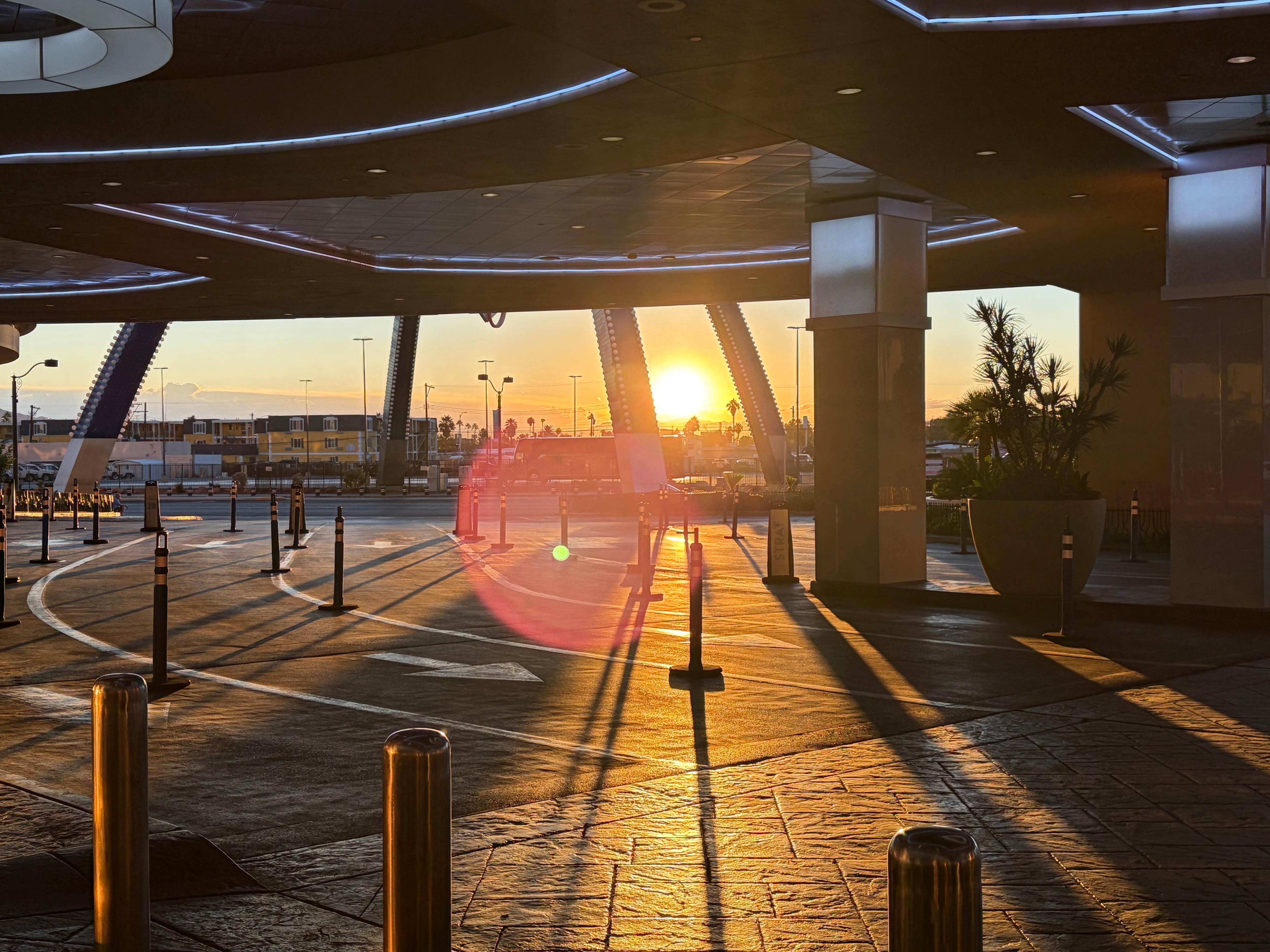 Sunrise outside the Stratt 