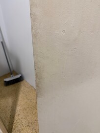 Bathroom door. Requires cleaning & painting.