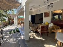 The lounge area