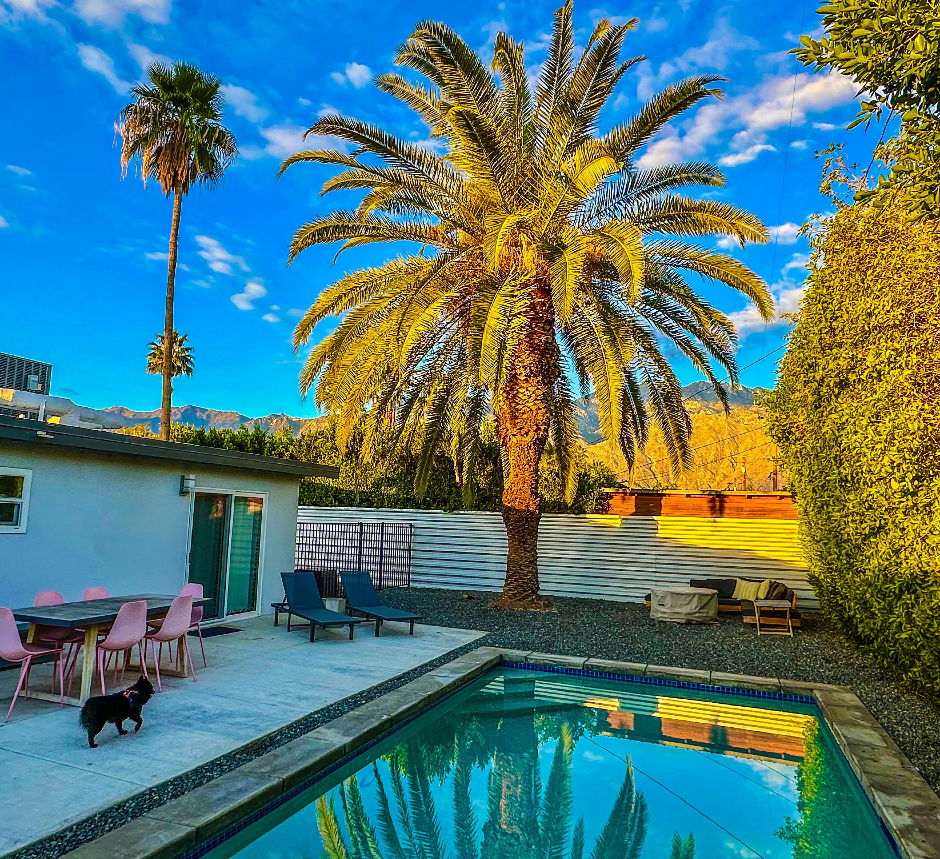 The beautiful pool area.