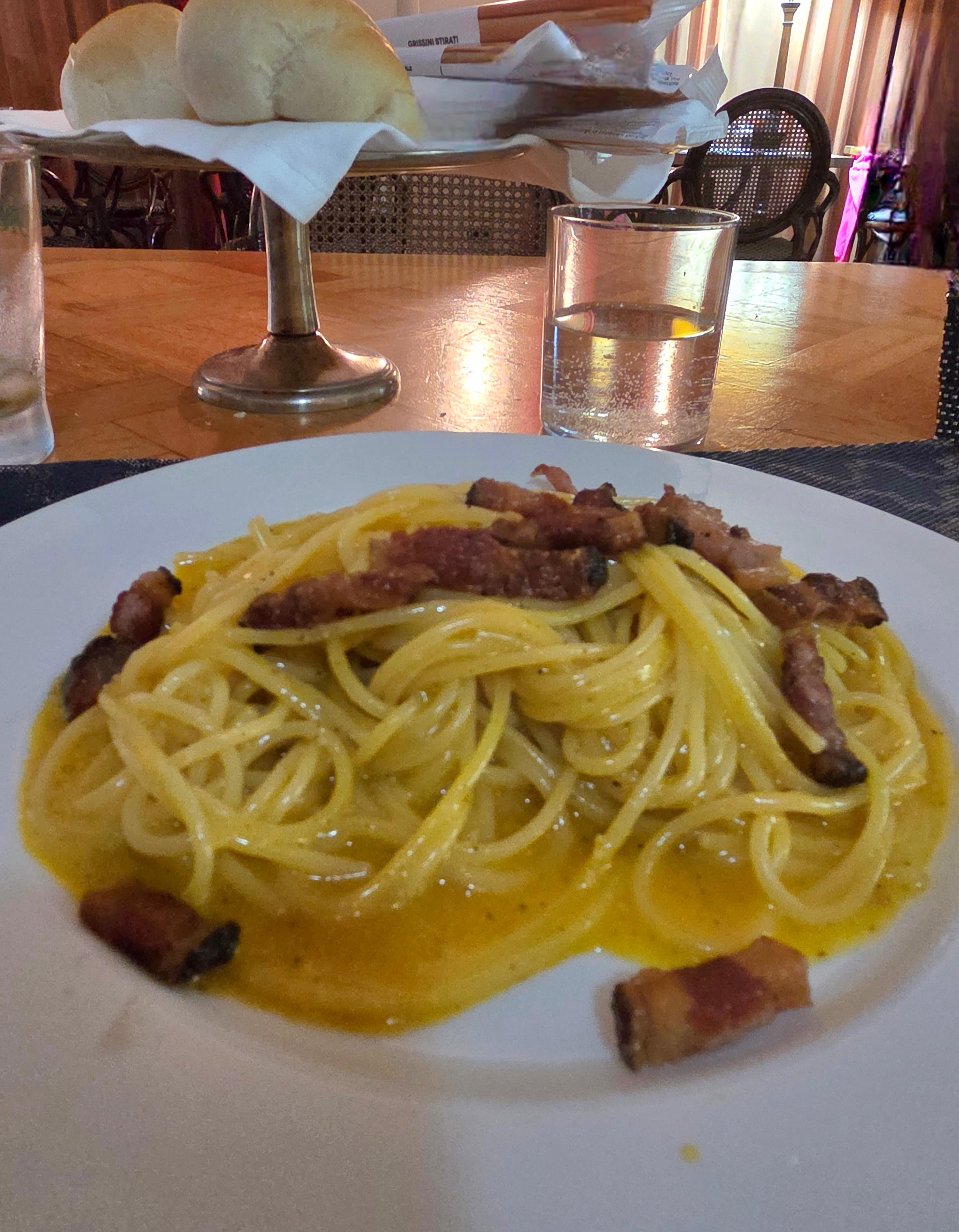 Spagehtti Carbonara war Kalt und nicht genießbar!