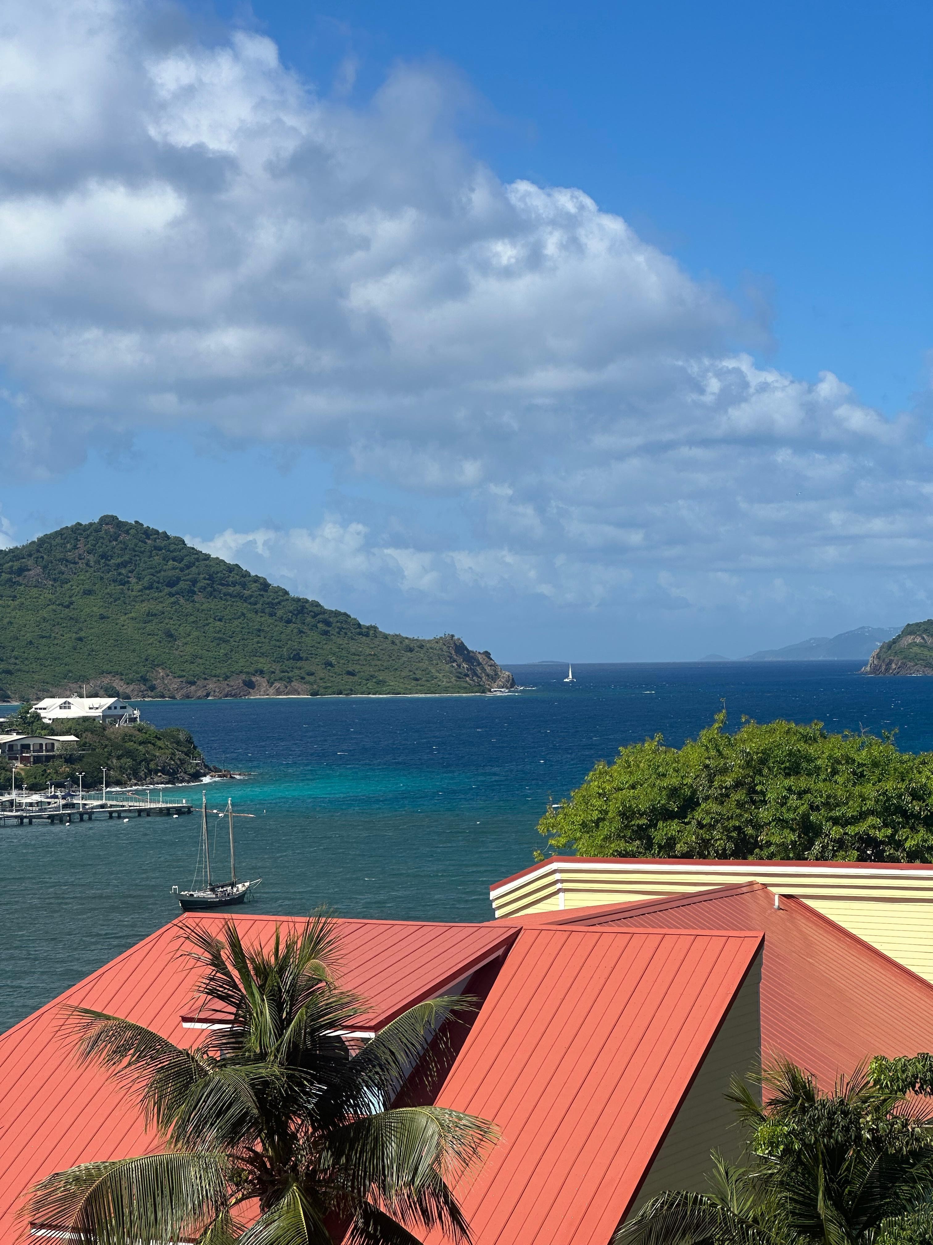 View from hilltop pool