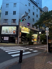 Not even a block away (+ a few stores with naked muscular men images and gay ads)