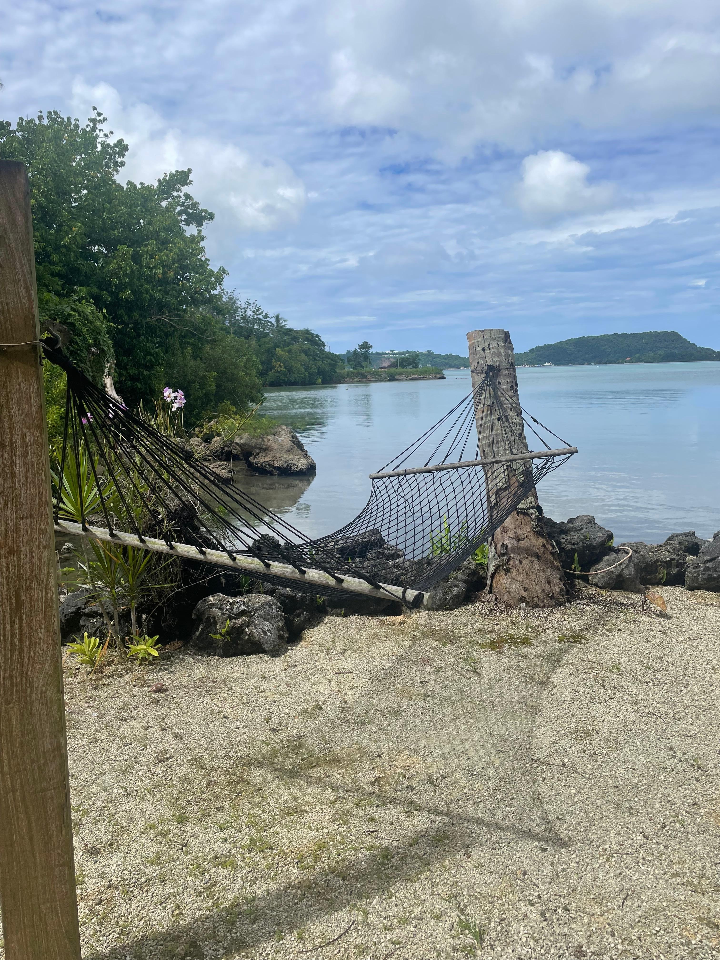 Hammock next to the rooms 