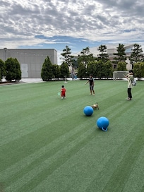 Outside soccer field