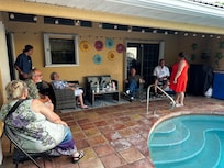 Nice pool area w grill