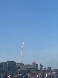 Watching the Artemis II launch, right from the beach!