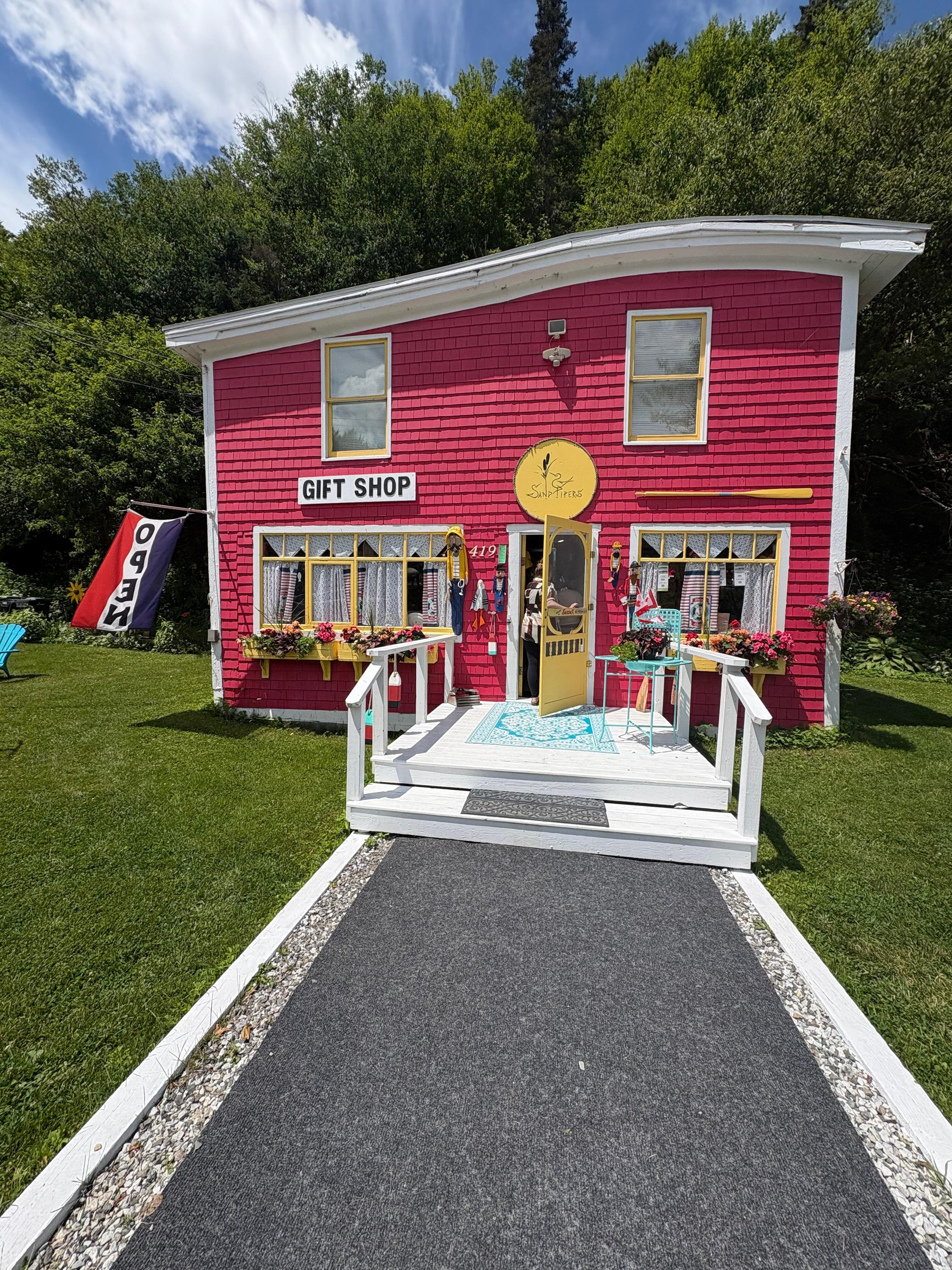 One of 3 cute shops we visited.