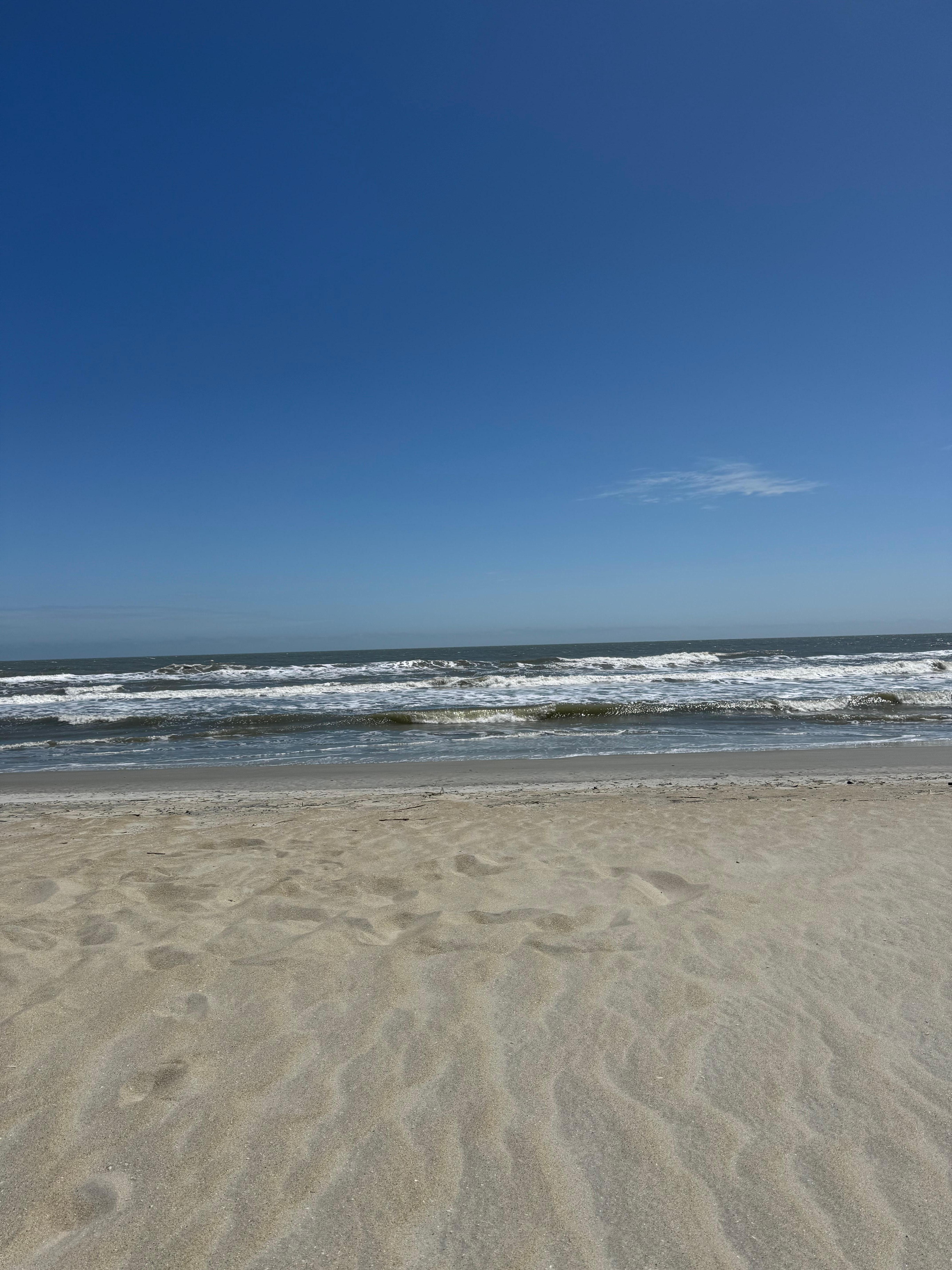 The beach was wonderful