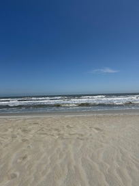 The beach was wonderful