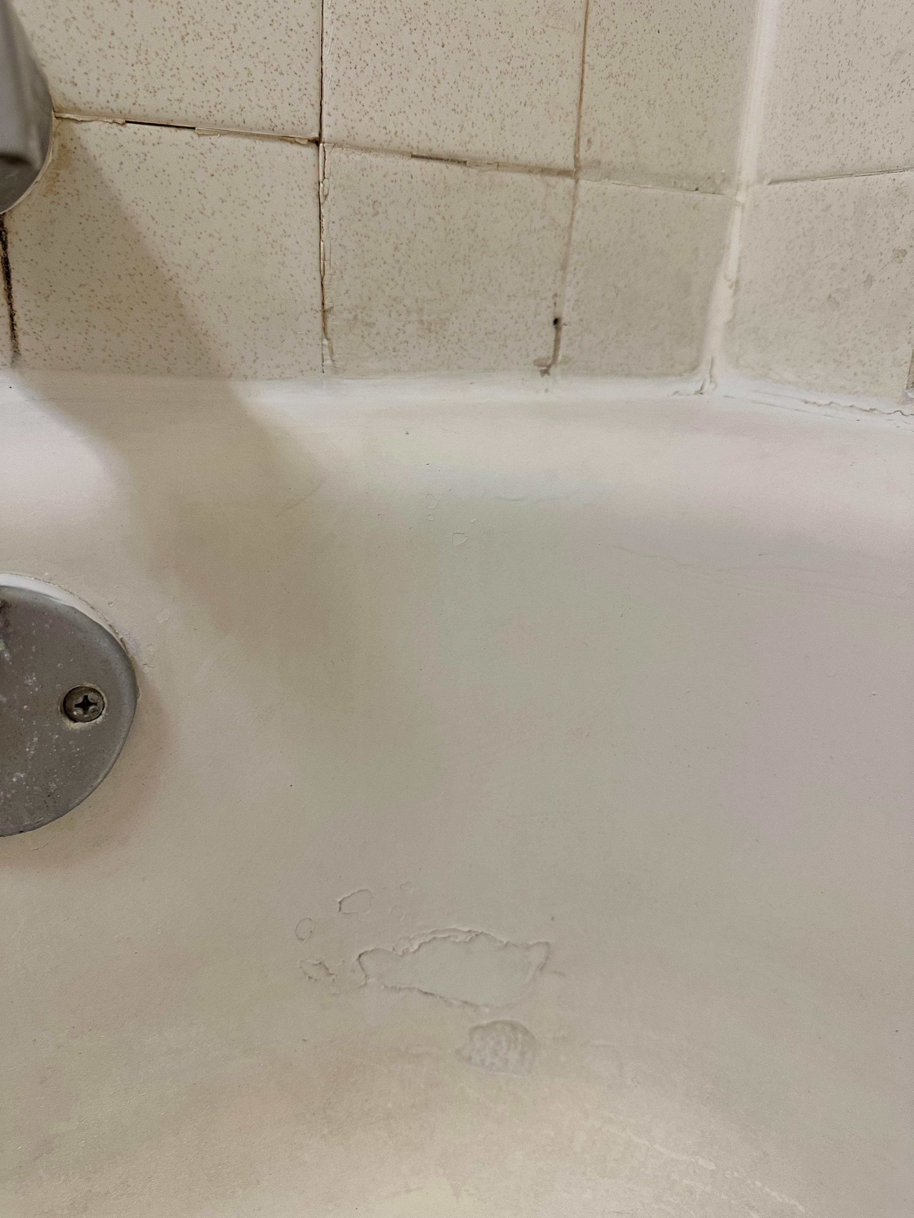 Disgusting bathtub and walls