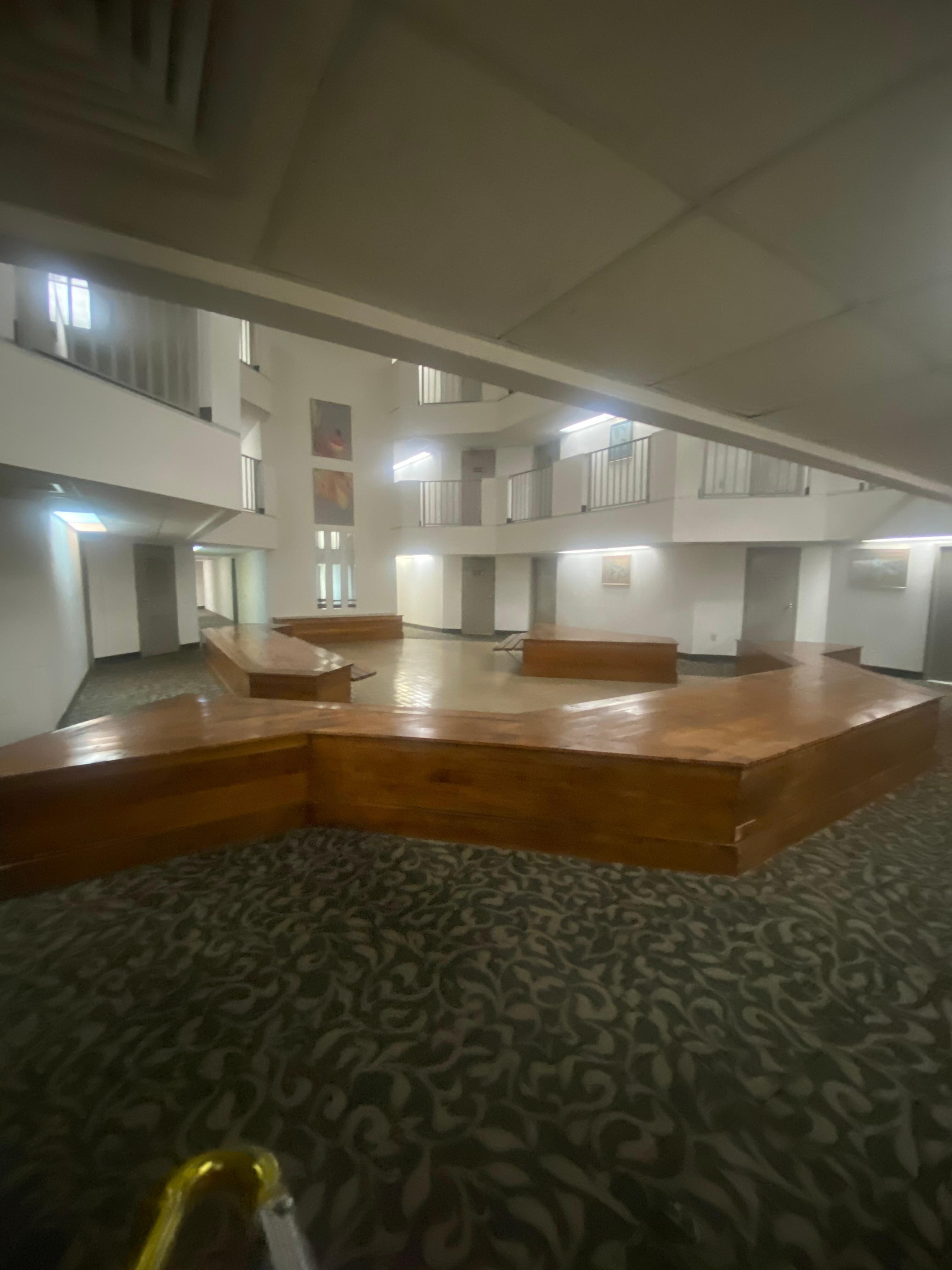Common area where the rooms are