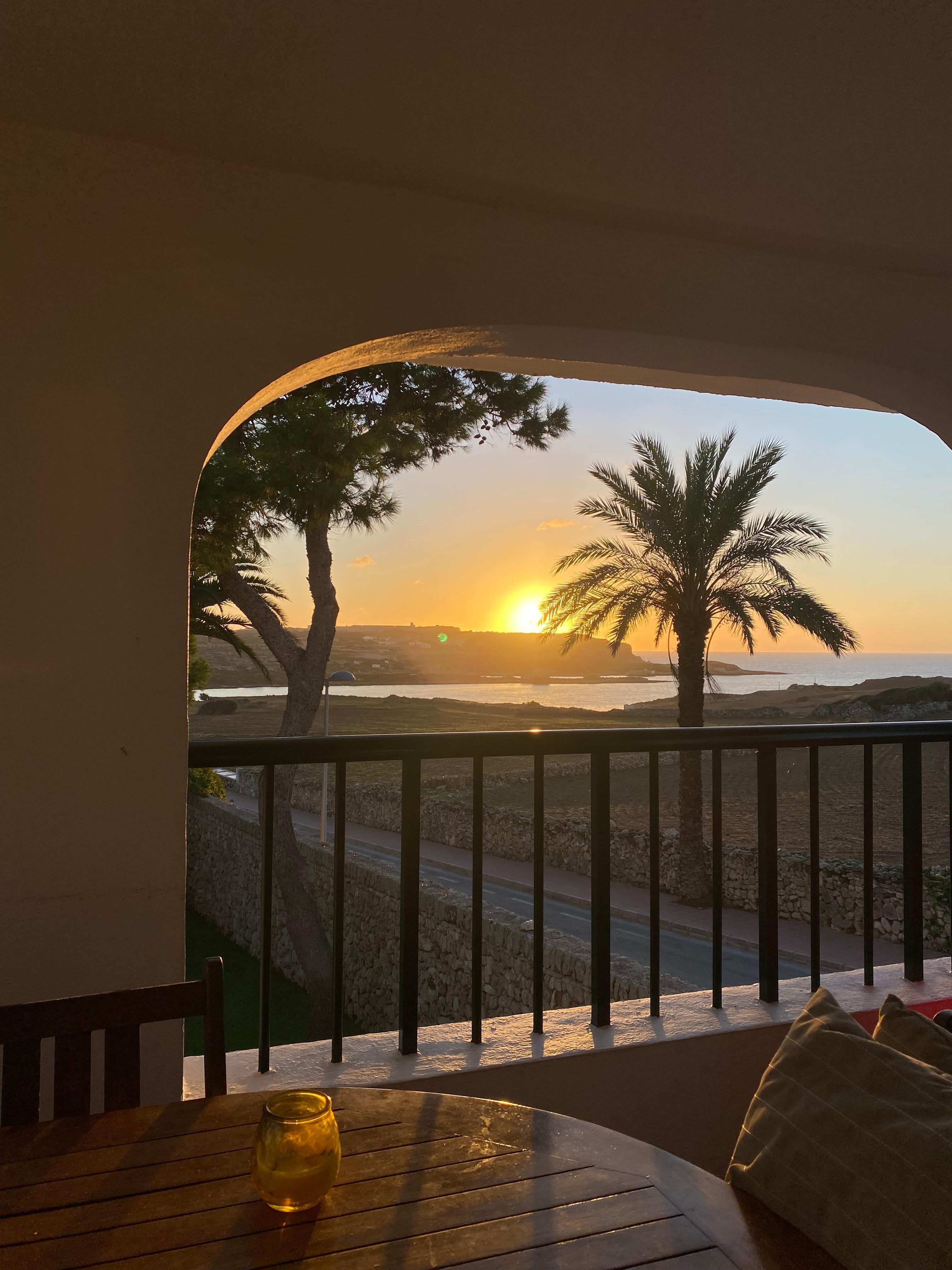 Sunrise from the balcony