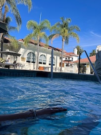 A view from the hot tub.