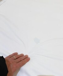 auréole sur drap house du lit
Il y avait quelques poils et cheveux